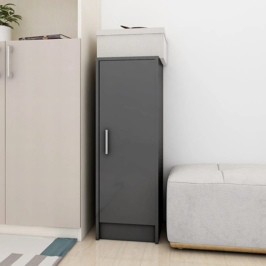 Curated visual reference: Fresh Look at Airell High Gloss Shoe Storage Cabinet With 6 Shelves In