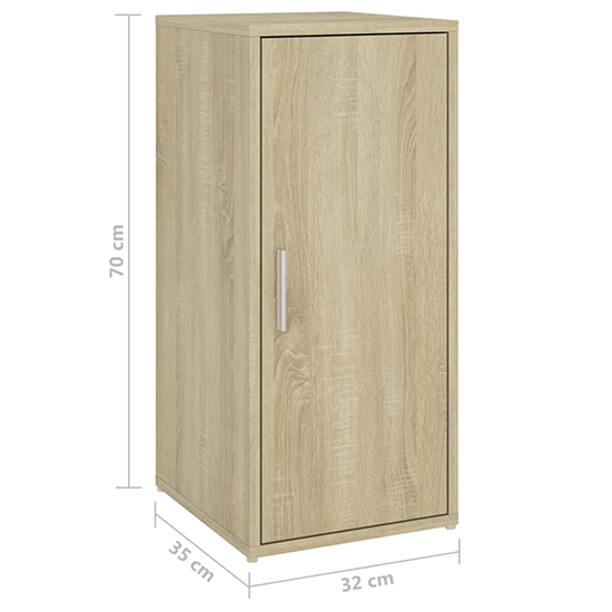 Airell Shoe Storage Cabinet With 5 Shelves In Sonoma Oak