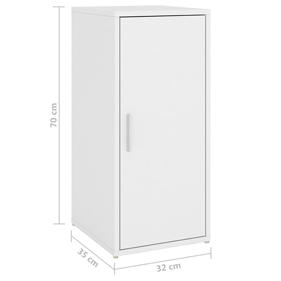 Airell Wooden Shoe Storage Cabinet With 5 Shelves In White