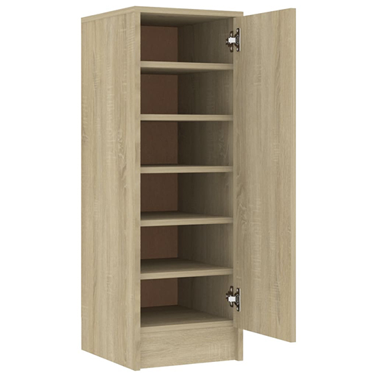 Airell Shoe Storage Cabinet With 6 Shelves In Sonoma Oak