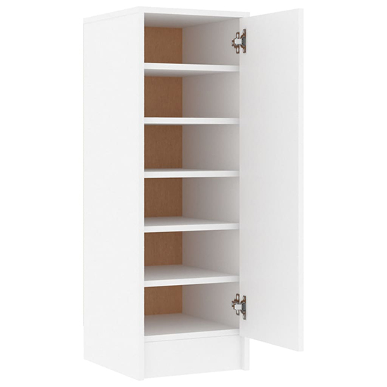 Airell Wooden Shoe Storage Cabinet With 6 Shelves In White
