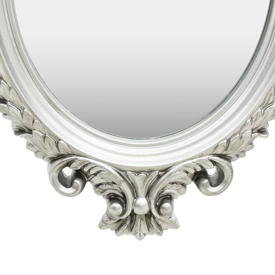 Airlia Castle Style Wall Mirror In Silver