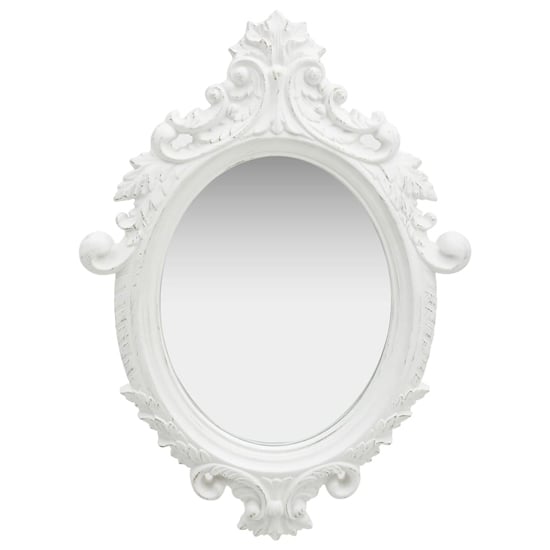 Read more about Airlia castle style wall mirror in white