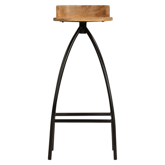Aitana Wooden Bar Table With 4 Bar Stools In Natural And Black_6