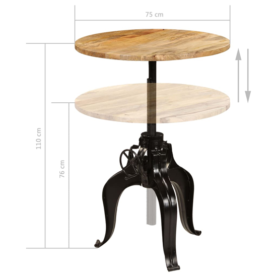 Aitana Wooden Bar Table With 4 Bar Stools In Natural And Black_7