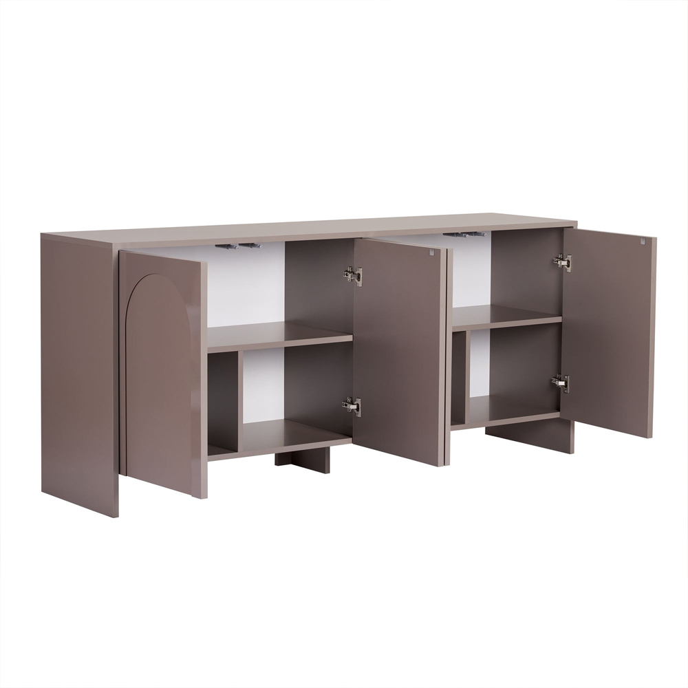 Aiven Wooden Sideboard with 4 Doors in Atlas