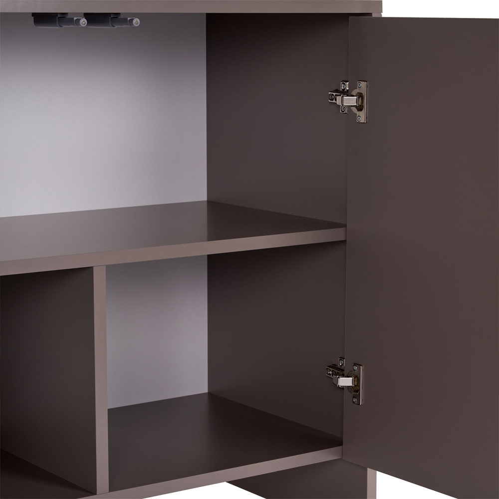 Aiven Wooden Sideboard with 4 Doors in Atlas