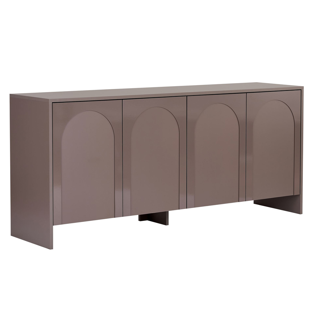 Aiven Wooden Sideboard with 4 Doors in Atlas