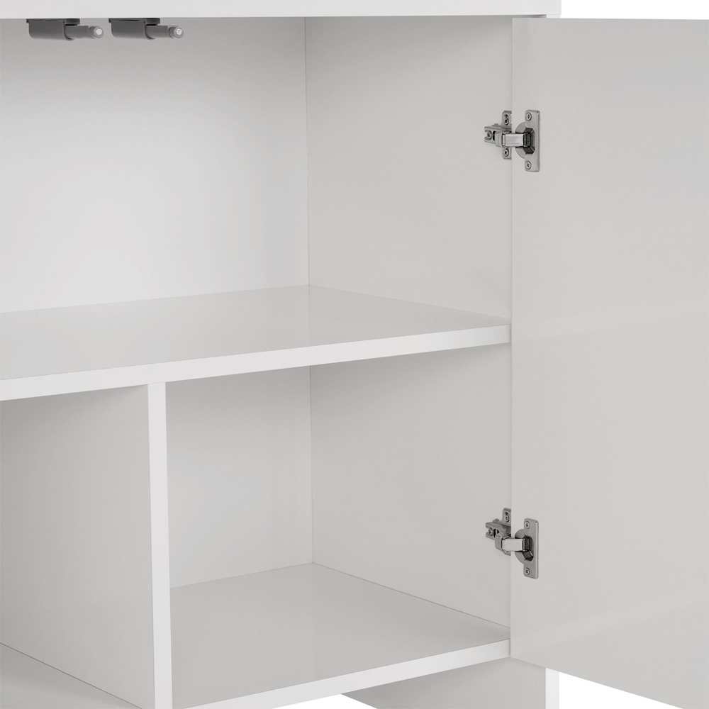 Aiven Wooden Sideboard with 4 Doors in White