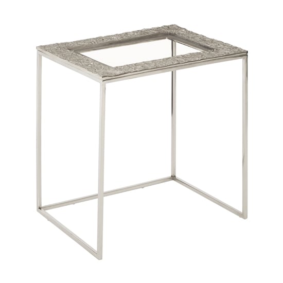 Akela Rectangular Glass Top Set Of 3 Side Tables In Silver_3