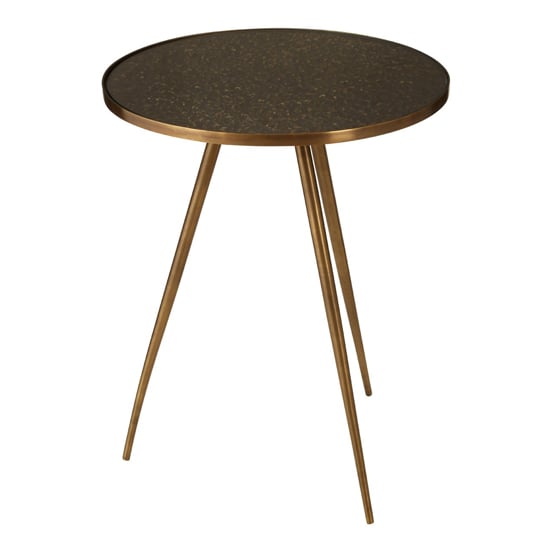 Akela Round Glass Top Side Table With Gold Metal Legs_2