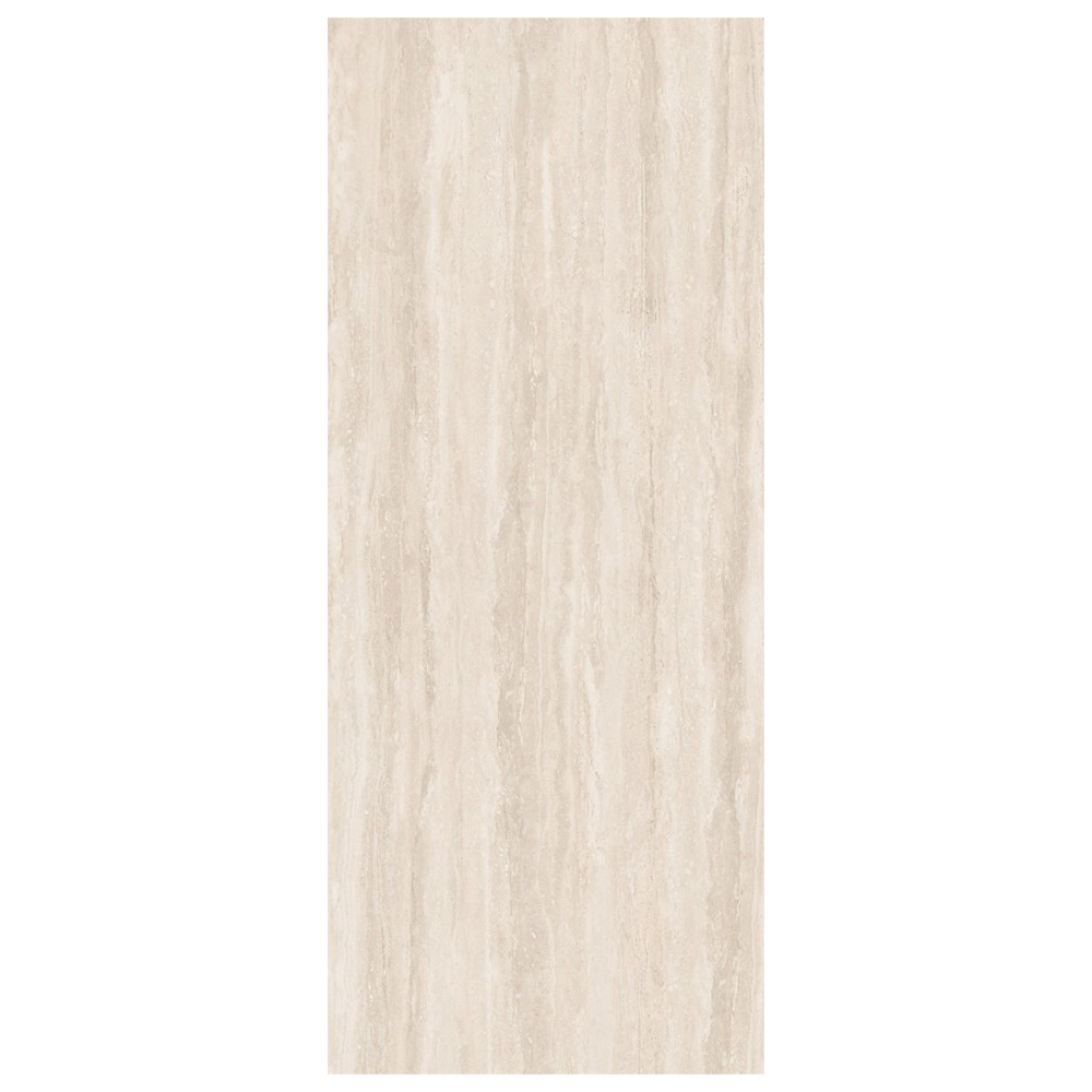 Akiharu Travertine Marble Effect Sintered Stone Top Dining Table with Walnut Wooden Base