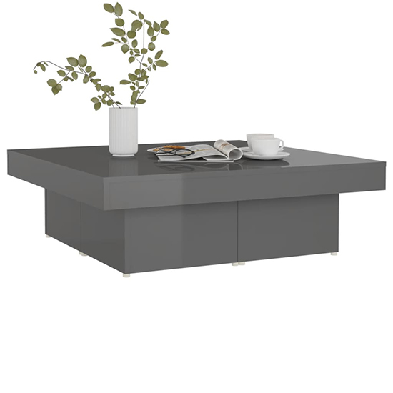Akili Square High Gloss Coffee Table In Grey_2