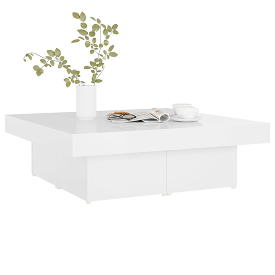 Akili Square High Gloss Coffee Table In White_2