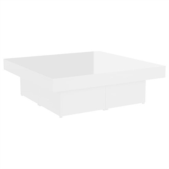 Akili Square High Gloss Coffee Table In White_3