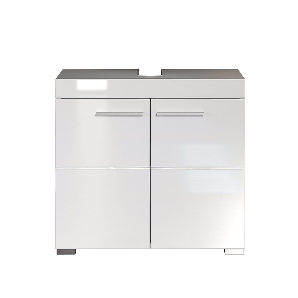 Amanda High Gloss Vanity Unit with 2 Doors in White