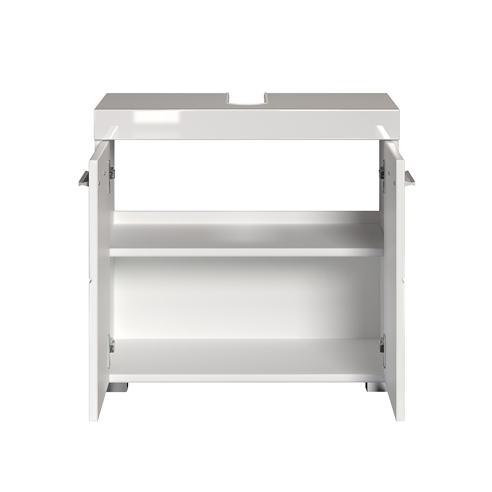 Amanda High Gloss Vanity Unit with 2 Doors in White