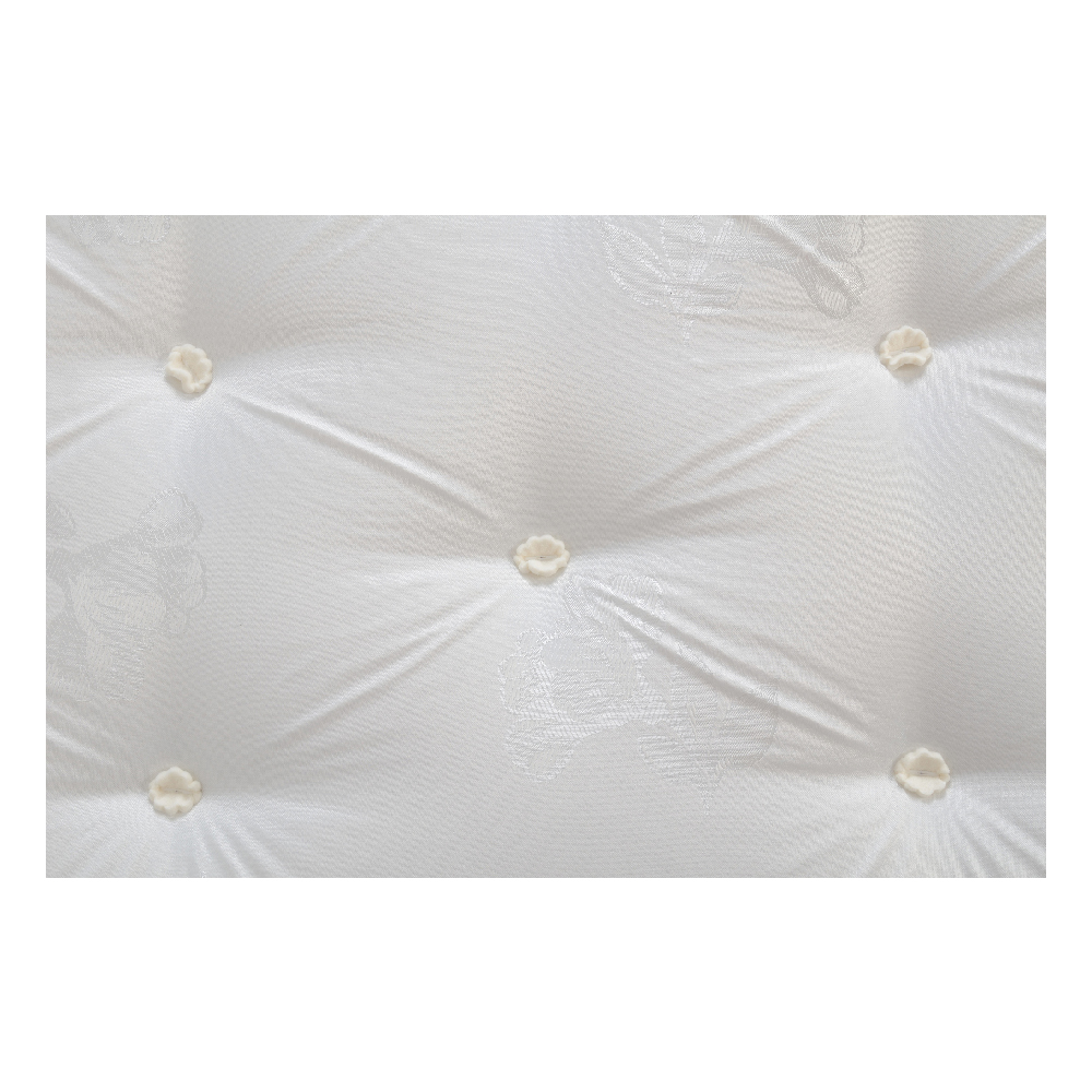 Akron Fabric King Size Mattress In Ivory