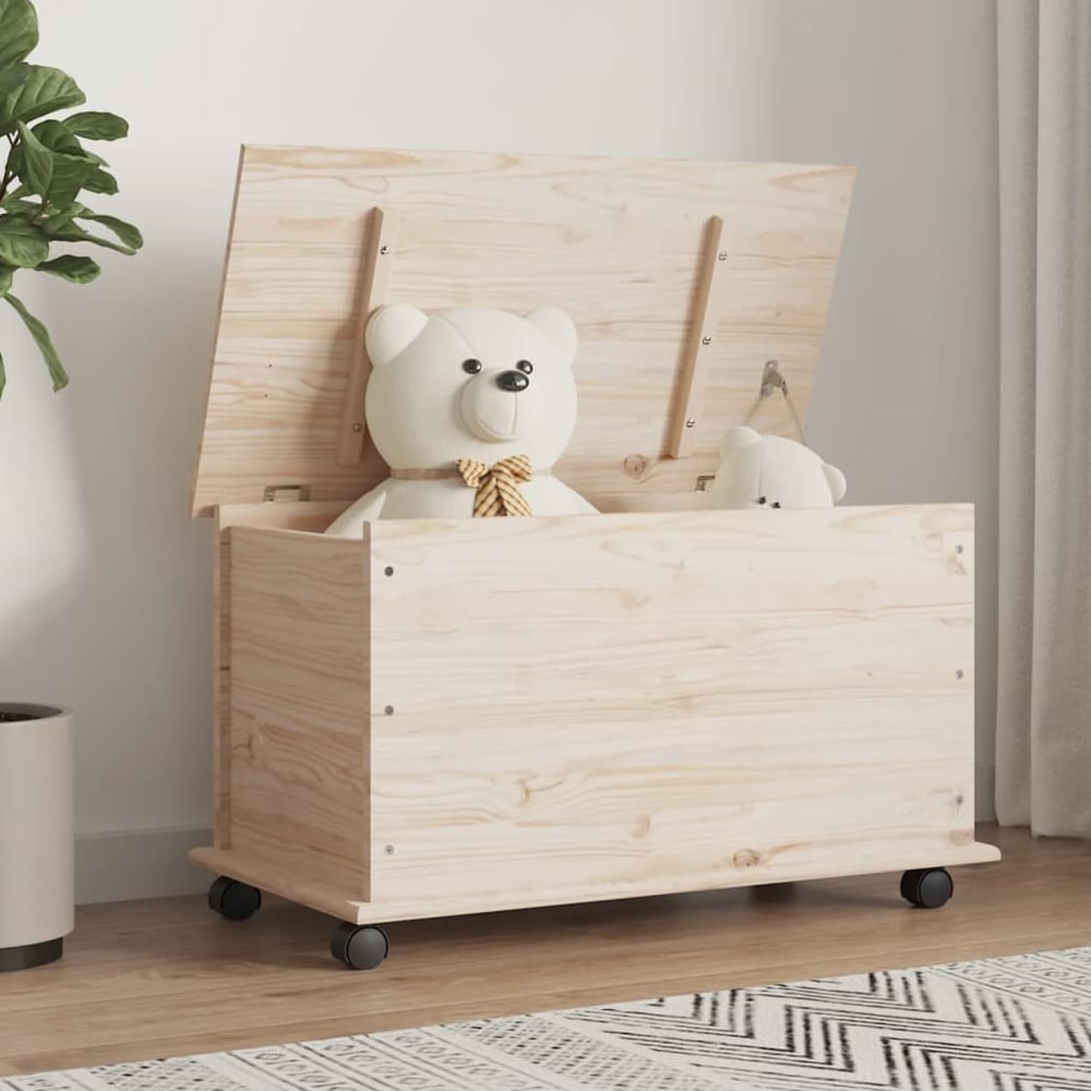 Read more about Akron wooden blanket box in natural