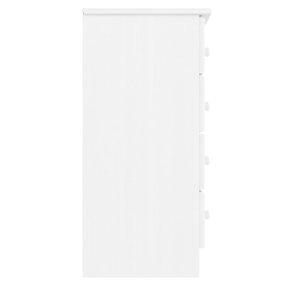Akron Wooden Chest Of 5 Drawers In White