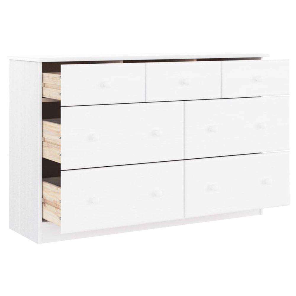 Akron Wooden Chest Of 7 Drawers In White