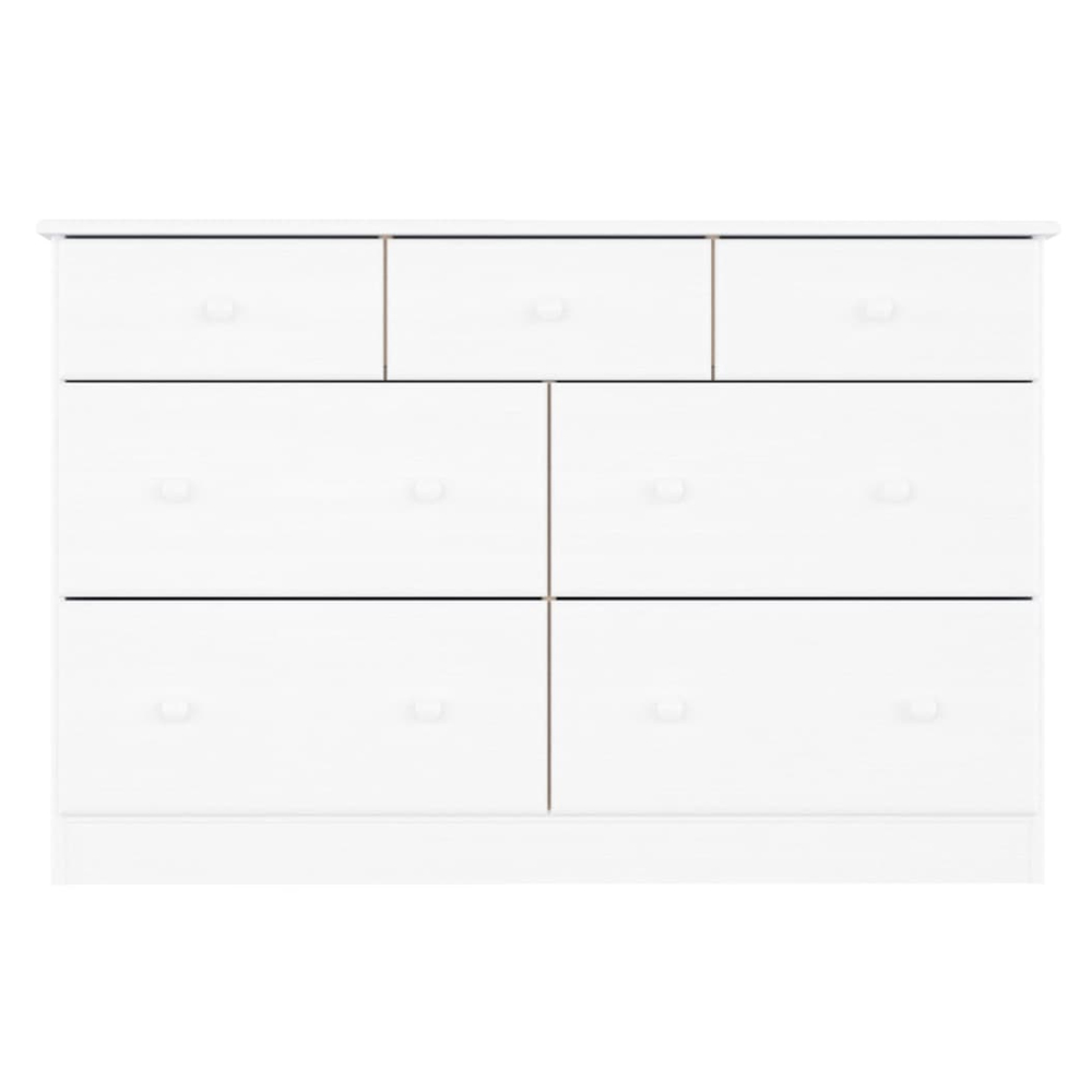 Akron Wooden Chest Of 7 Drawers In White