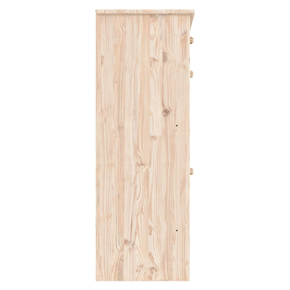 Akron Wooden Shoe Storage Cabinet With 1 Drawer In Natural