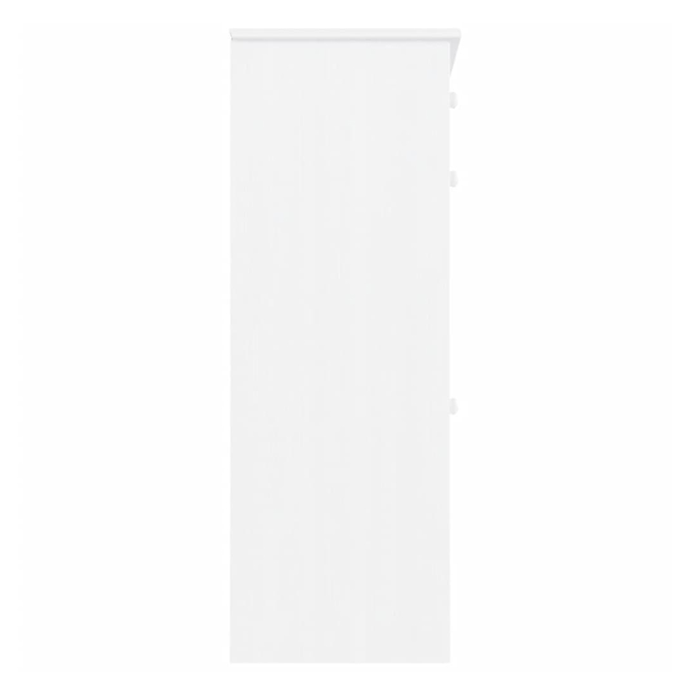 Akron Wooden Shoe Storage Cabinet With 1 Drawer In White