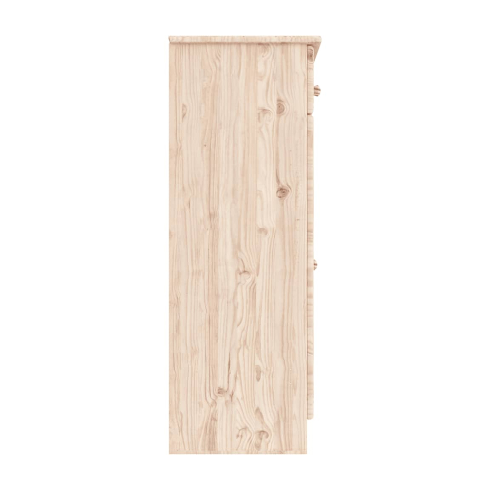 Akron Wooden Shoe Storage Cabinet With 2 Doors In Natural