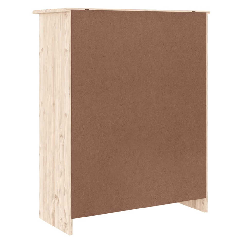 Akron Wooden Shoe Storage Cabinet With 2 Doors In Natural