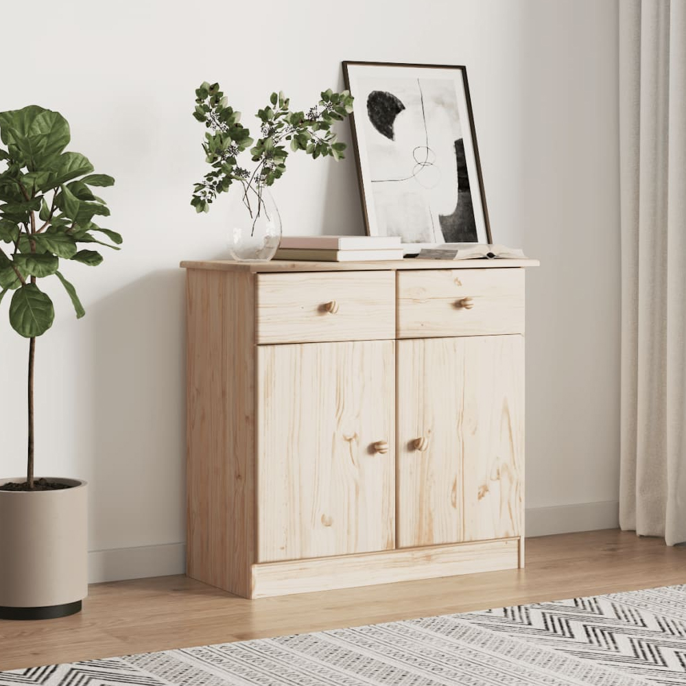 Read more about Akron wooden sideboard with 2 doors 2 drawers in natural