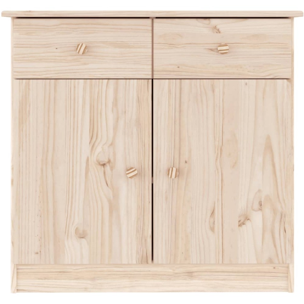 Akron Wooden Sideboard With 2 Doors 2 Drawers In Natural