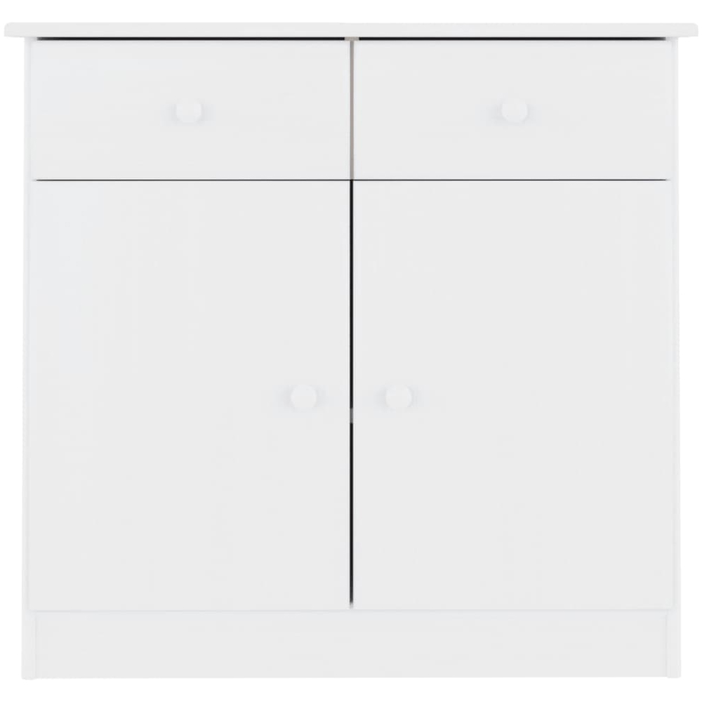 Akron Wooden Sideboard With 2 Doors 2 Drawers In White