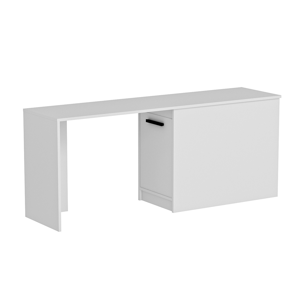 Akser Wooden Laptop Desk in White
