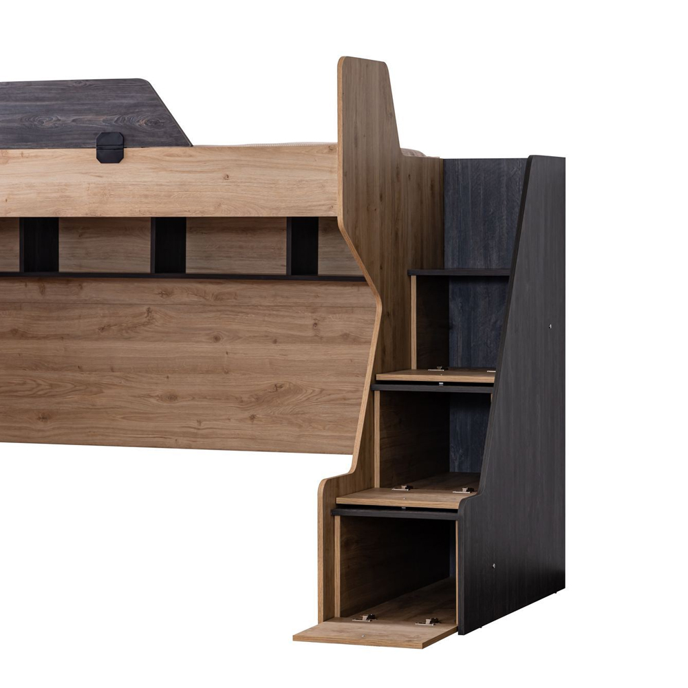 Aktif Wooden Children Bunk Bed in Anthracite