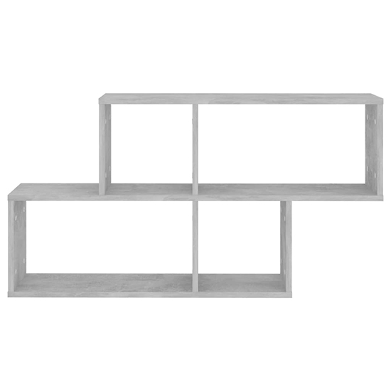 Akua Wooden Wall Cube Shelf In Concrete Effect