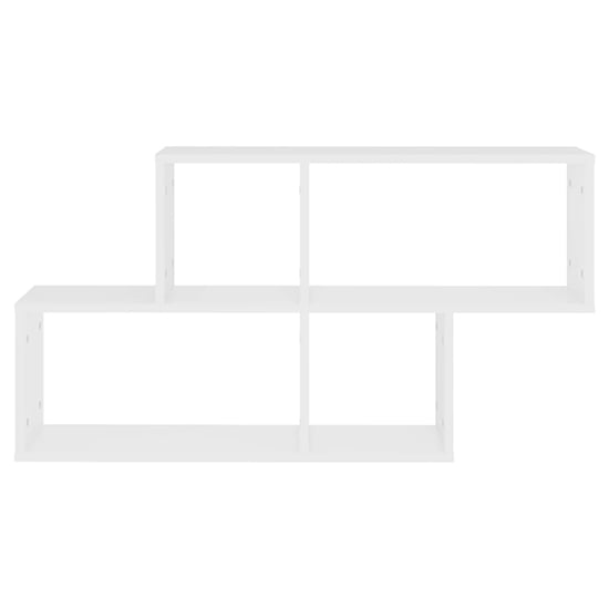 Akua Wooden Wall Cube Shelf In White Furniture in Fashion