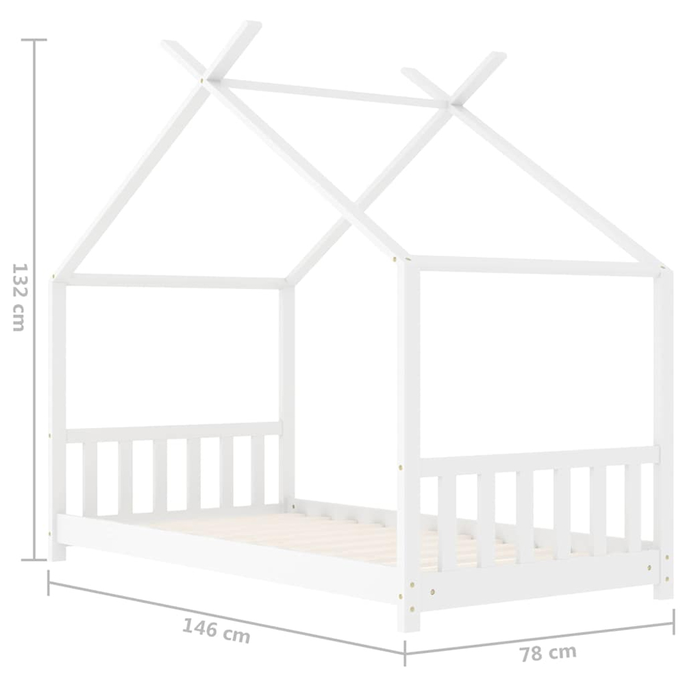 Alameda 70x140cm Wooden Children Daybed In White