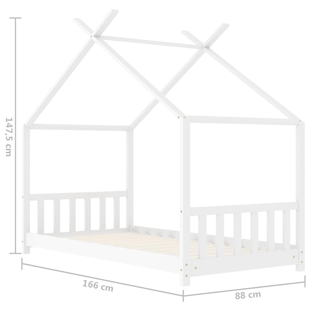 Alameda 80x160cm Wooden Children Daybed In White