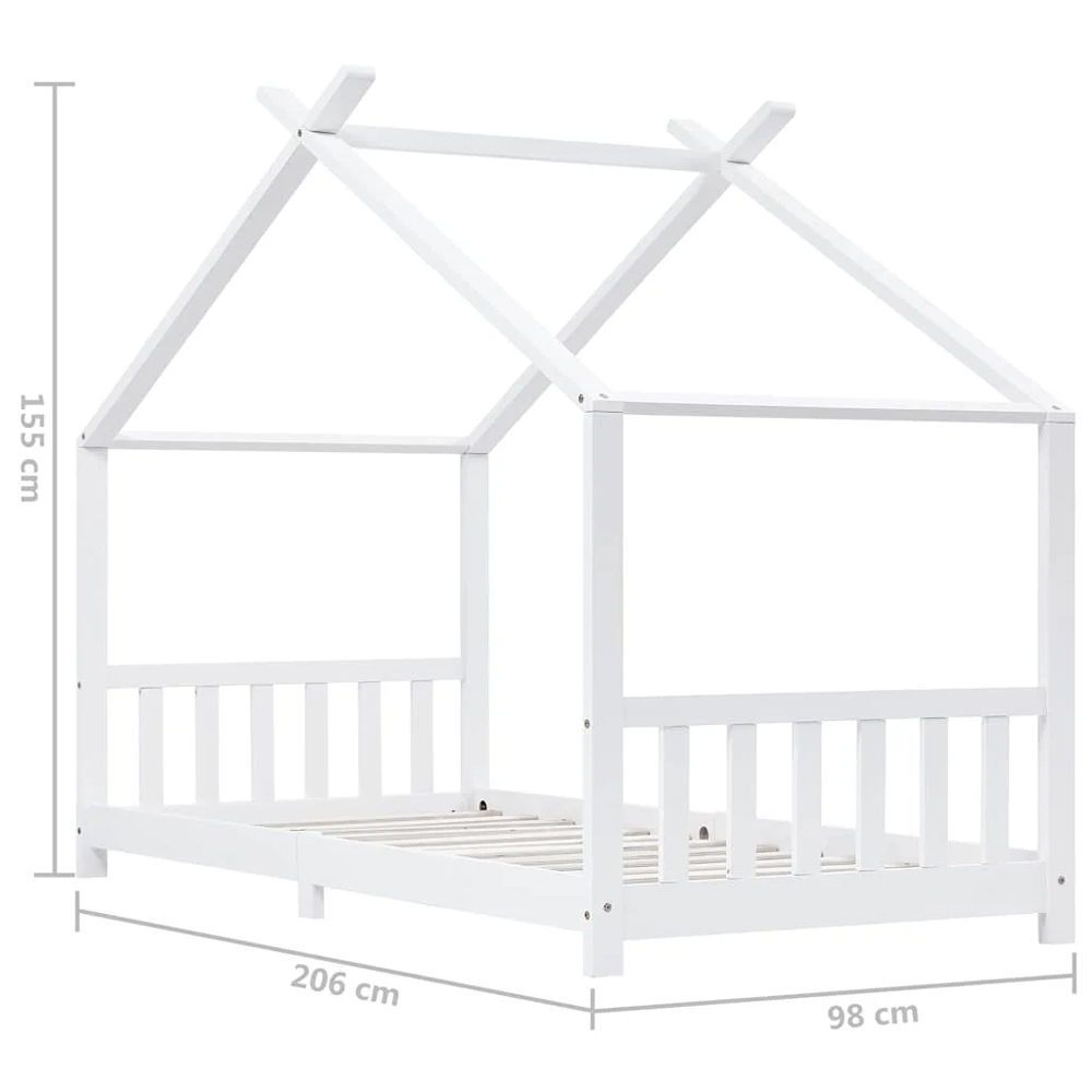 Alameda 90x200cm Wooden Children Daybed In White