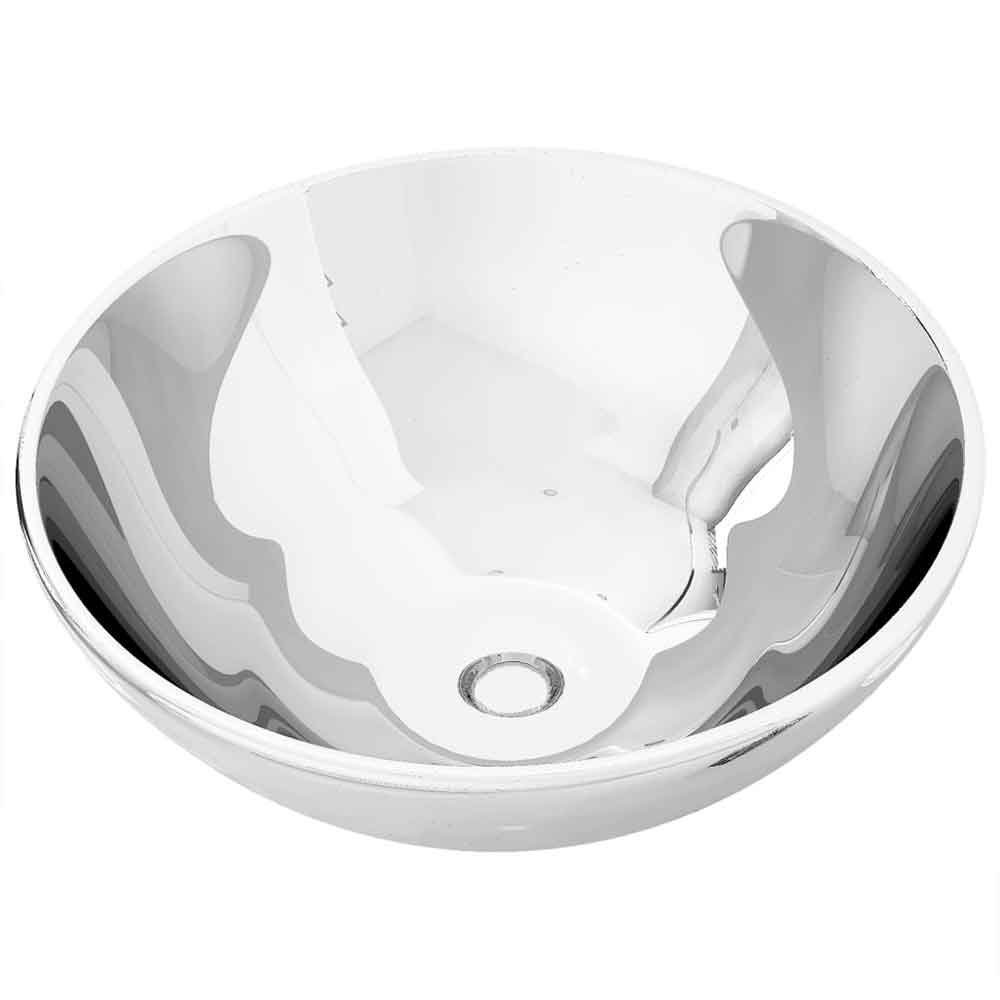 Alamosa Round Countertop Basin Without Waste 325mm Wide 0TH - Silver
