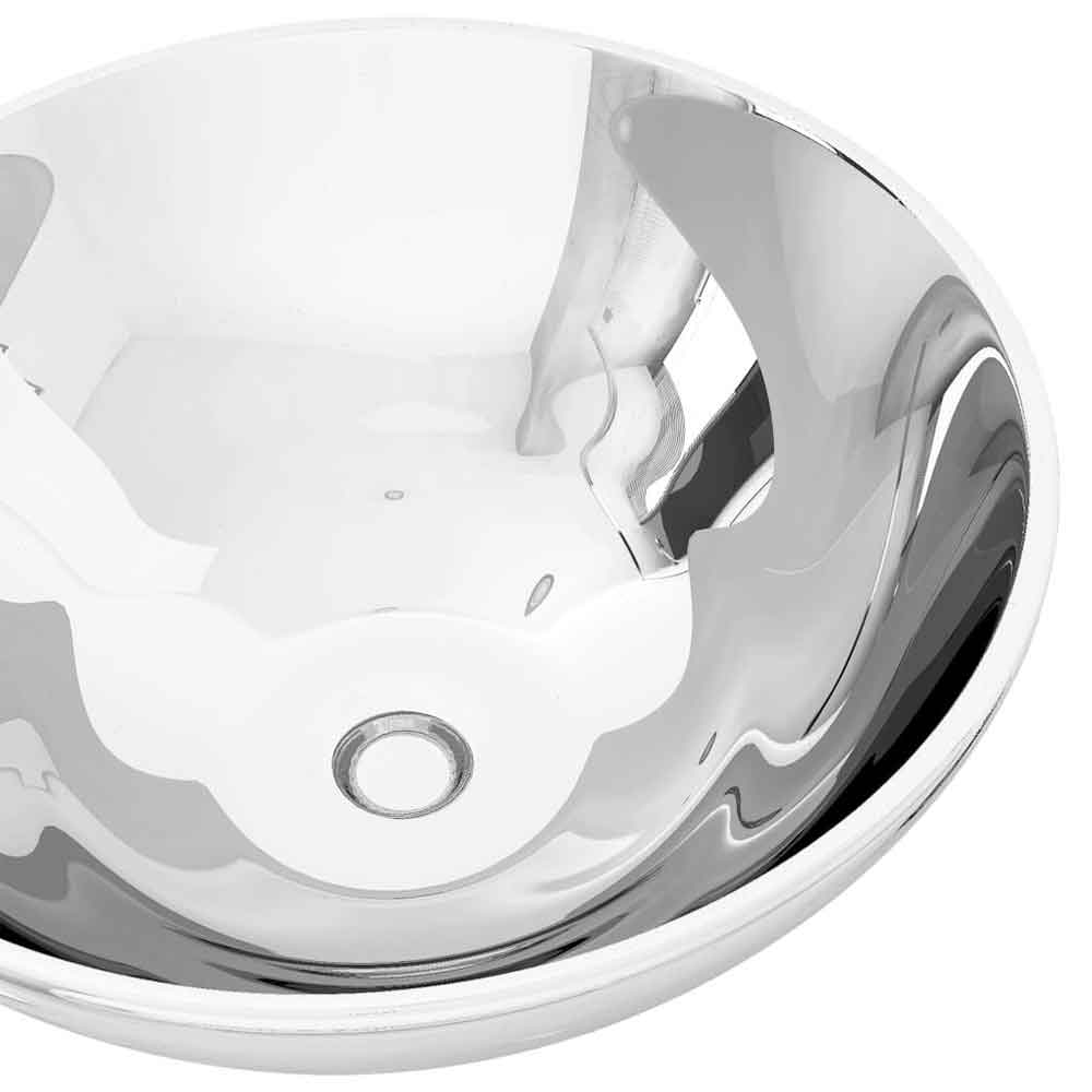 Alamosa Round Countertop Basin Without Waste 325mm Wide 0TH - Silver