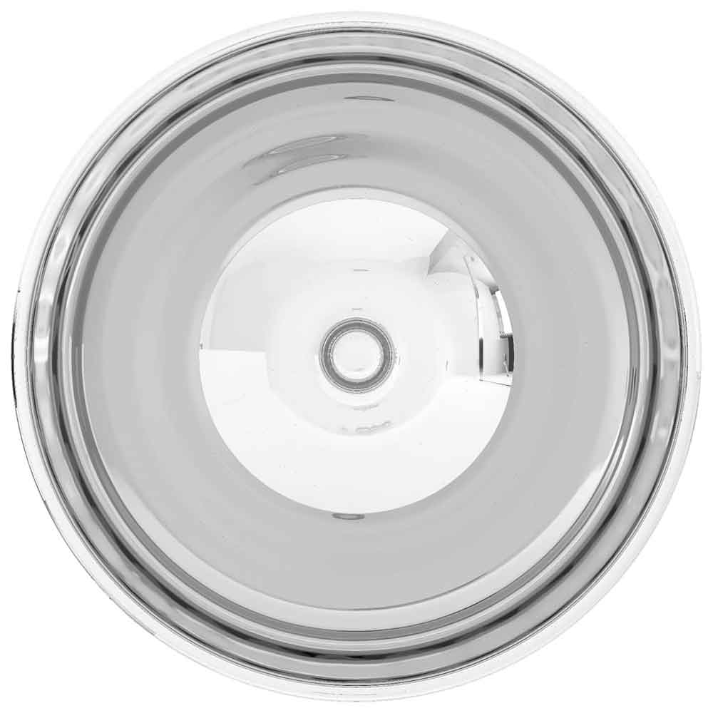 Alamosa Round Countertop Basin Without Waste 325mm Wide 0TH - Silver