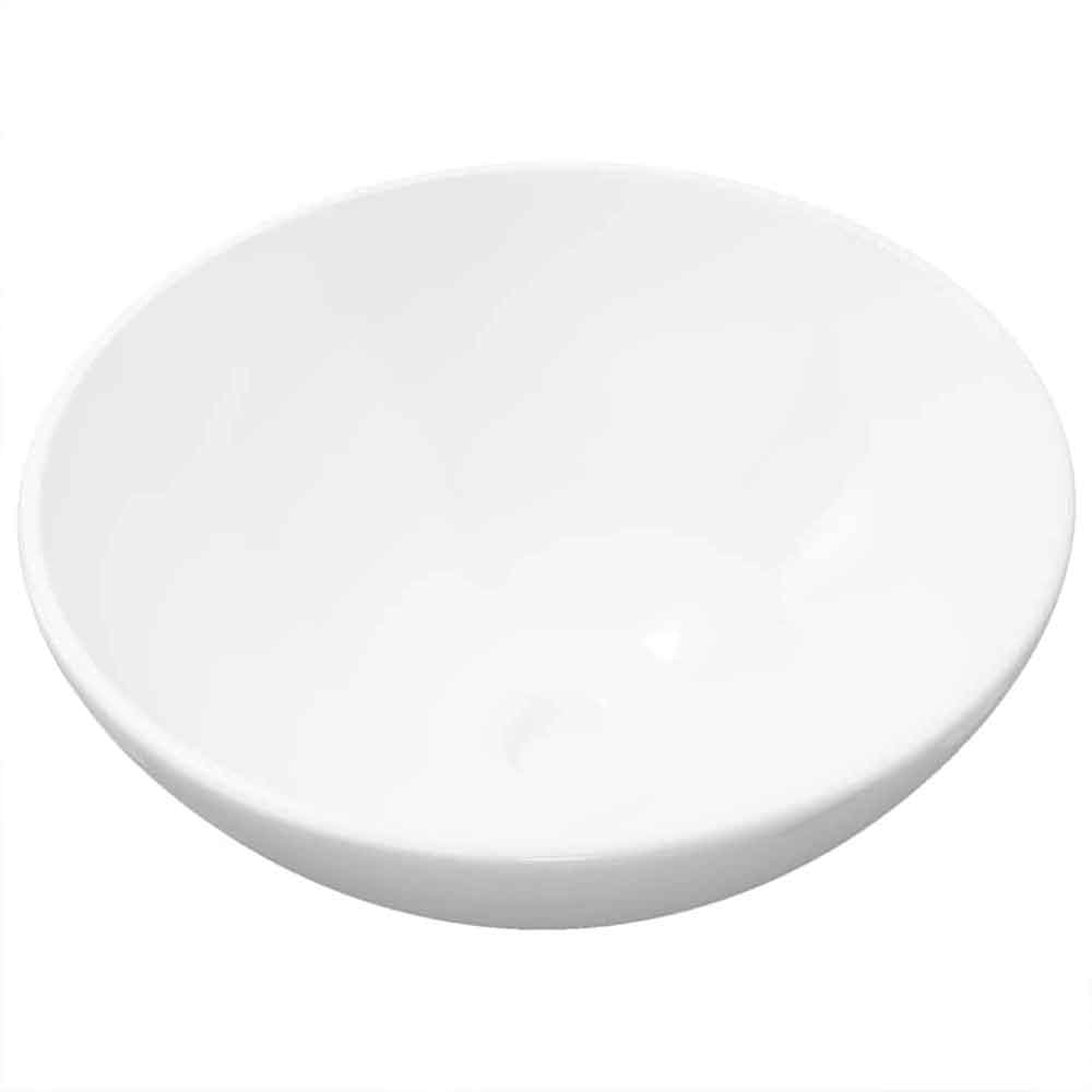 Alamosa Round Countertop Basin Without Waste 325mm Wide 0TH - White