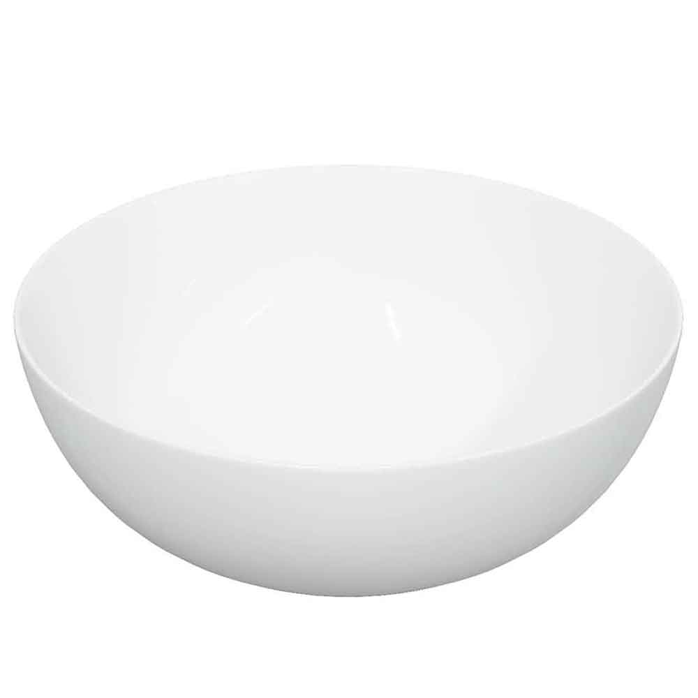Alamosa Round Countertop Basin Without Waste 360mm Wide 0TH - White