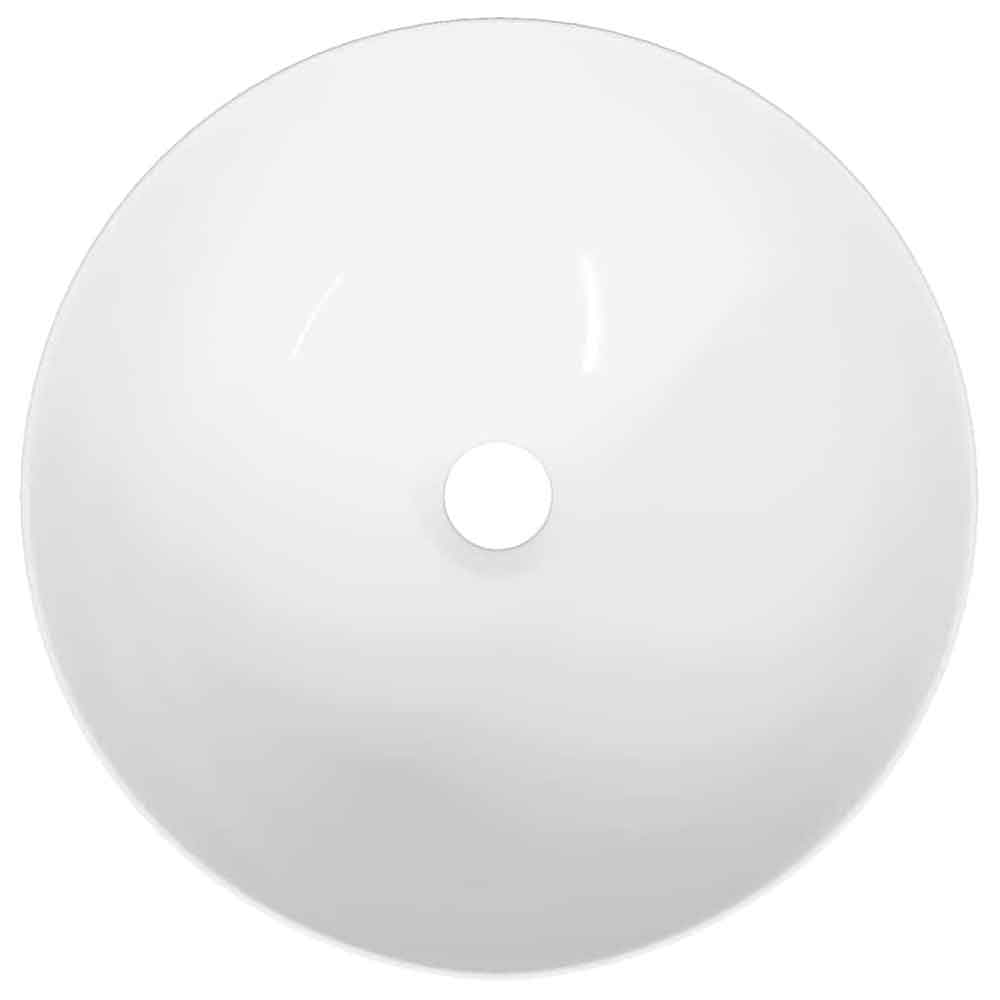 Alamosa Round Countertop Basin Without Waste 360mm Wide 0TH - White
