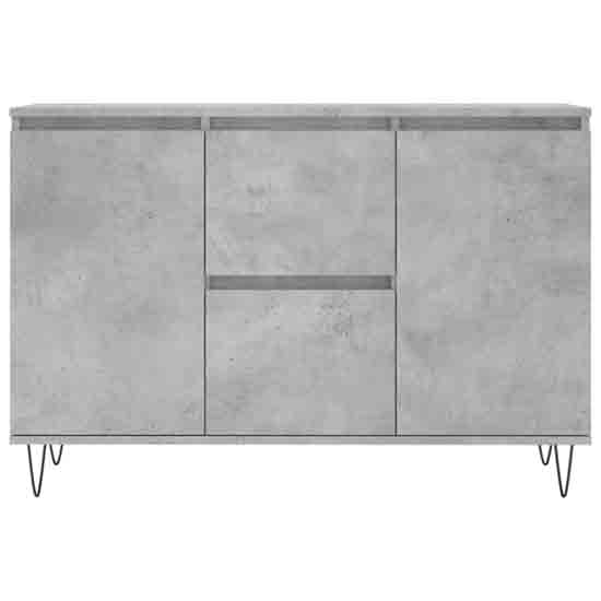 Alamosa Wooden Sideboard With 2 Doors 2 Drawers In Concrete Grey