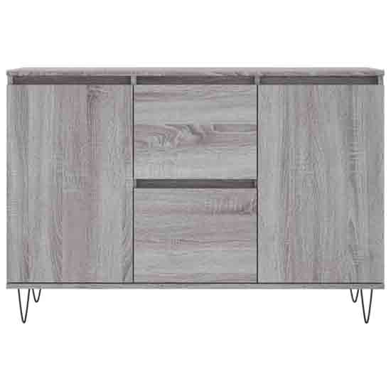 Alamosa Wooden Sideboard With 2 Doors 2 Drawers In Grey Sonoma