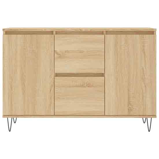 Alamosa Wooden Sideboard With 2 Doors 2 Drawers In Sonoma Oak