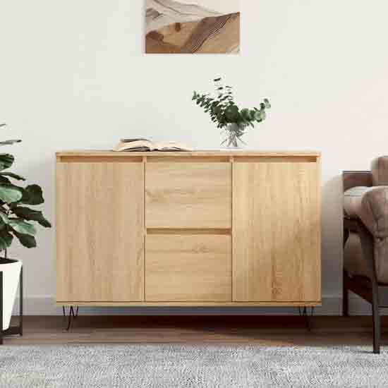 Read more about Alamosa wooden sideboard with 2 doors 2 drawers in sonoma oak